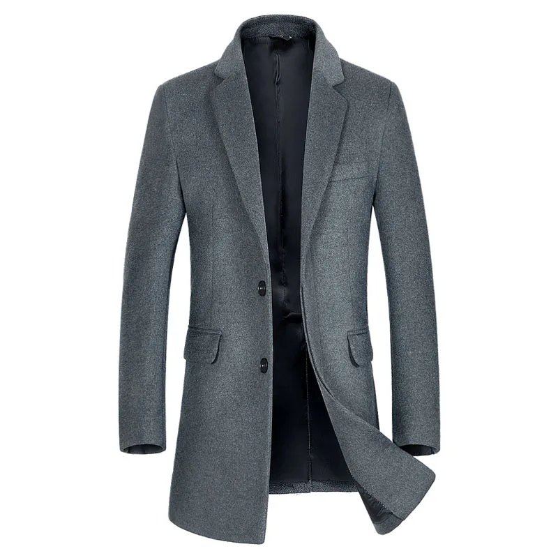 Mtm Custom Handmade Long Wool Winter Coat Made to Measure Men Overcoat