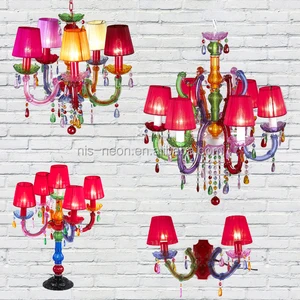 Marie Therese 6 Way Chandelier Ceiling Light Gypsie Multicolor (NS-120070)