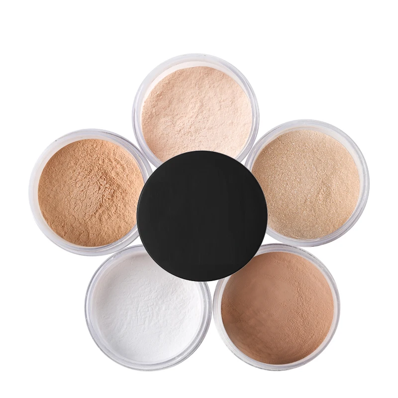 Shimmer Matte Loose Setting Powder Oil Free Mineral Translucent Face Powder Palette Silky Skin Finish Powder Makeup
