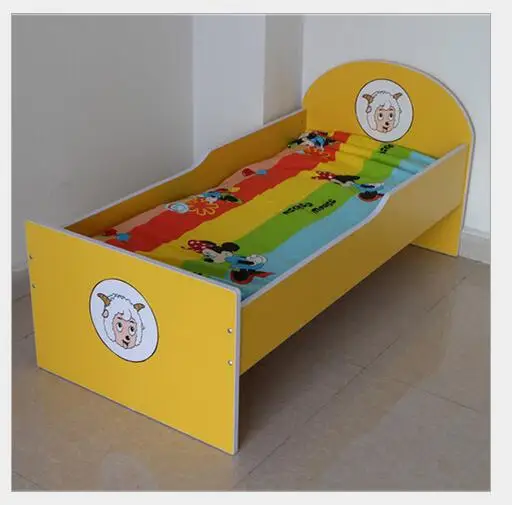 New Design Low Price Colorful Panel MDF Wooden Loft Bunk Bed Kids Bunk Bed for Kindergarten Furniture