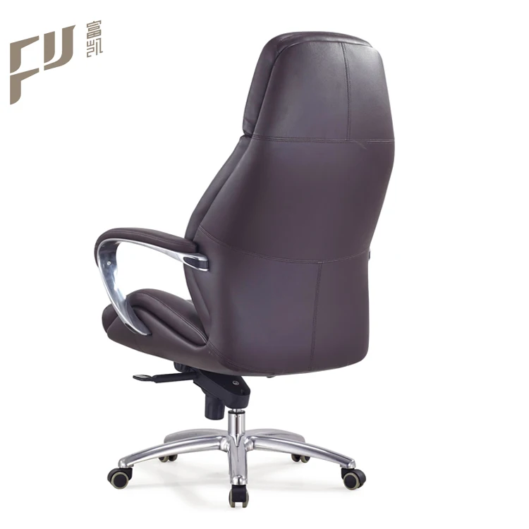 мебель производитель высокая спинка дизайн вращающийся искусственная кожа коричневый босс исполнительный офисный стул
