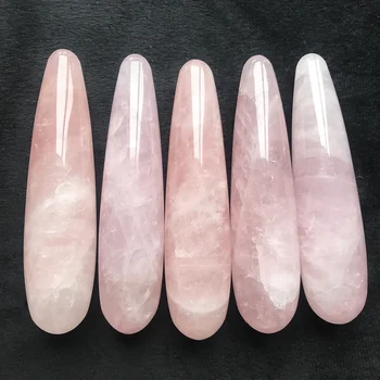 Wholesale Price Natural Rose Quartz Heal Crystal Massage Wands For Healing