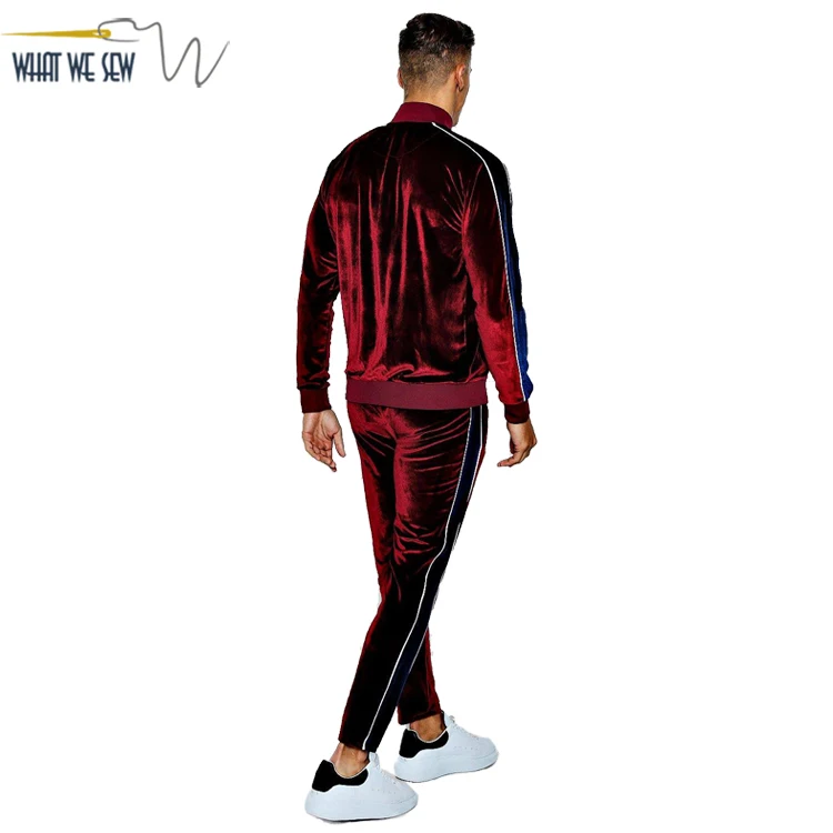 a-076etracksuit Hoodie Skinny Fit Velour Funnel Neck Tracksuit Fit