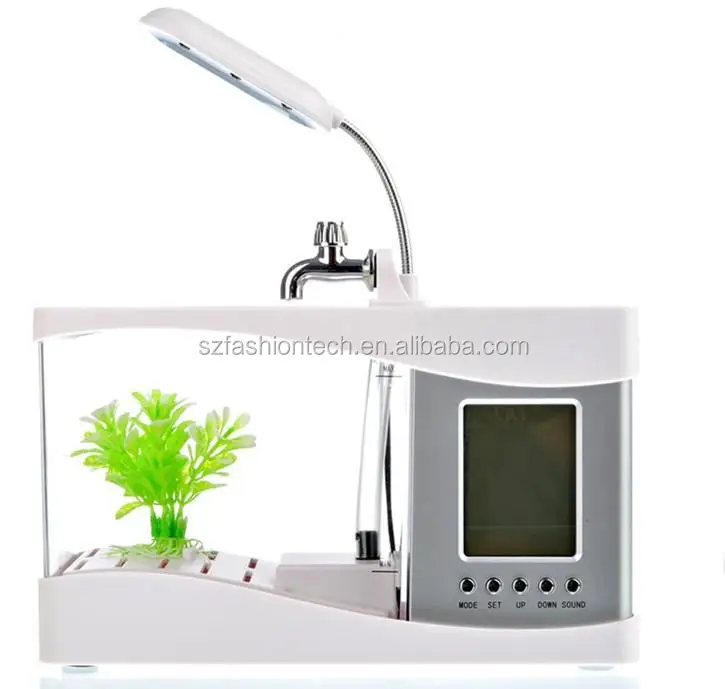 
Настольный мини-аквариум USB/мини-аквариум для рыб/настольный светодиодный аквариум 