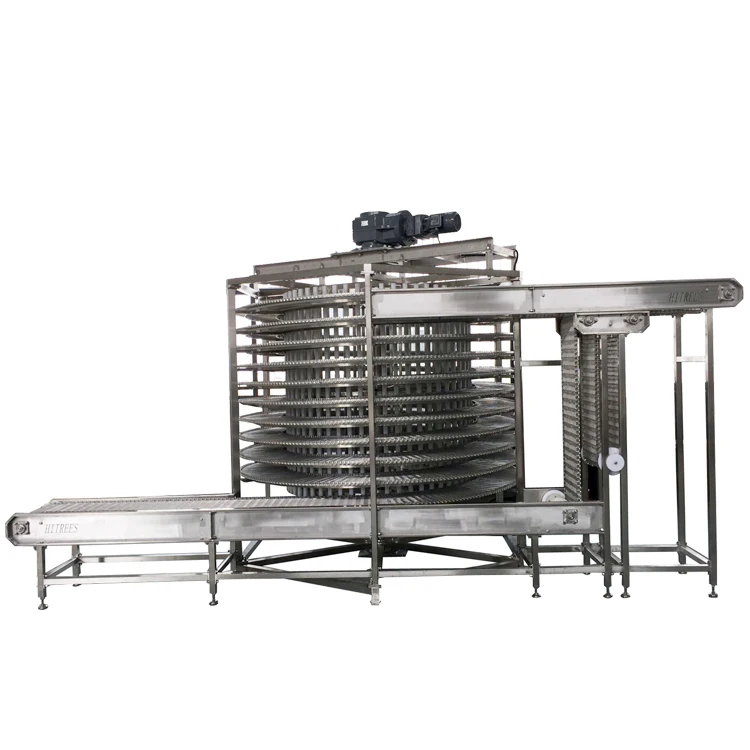 Commercial Spiral IQF Instant Freezer Freezing Chicken Single Spiral Blast Freezer for Sale