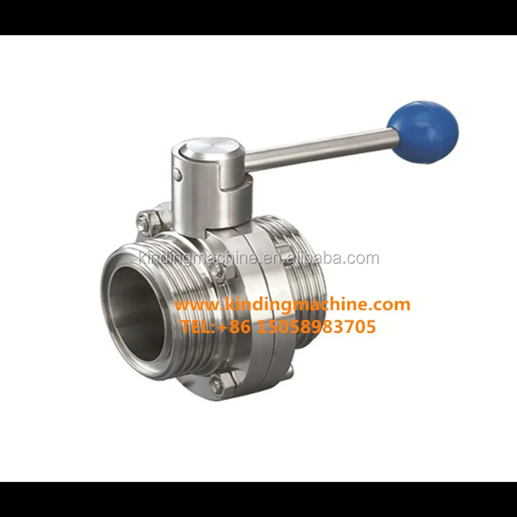 
 Гигиенический пищевой тройной зажим из нержавеющей стали/сварной/резьбовой клапан-бабочка с ручкой/пневматический привод  