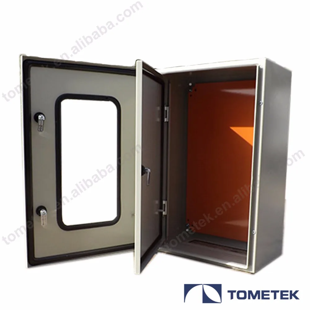 Double door 2-door Comms Electrical Box Perspex Stainless Outdoor Indoor Camera 