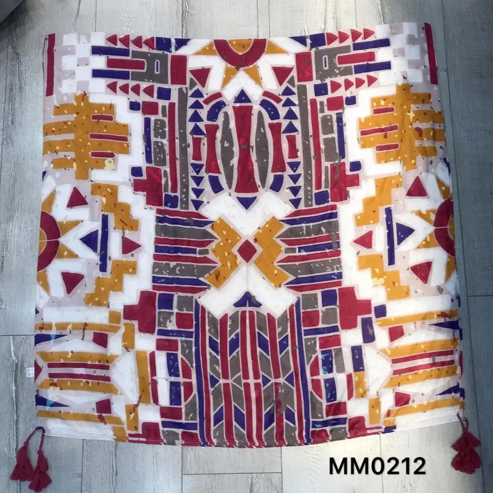 
Женский шарф с цветочным принтом, весна-осень-лето 2019 