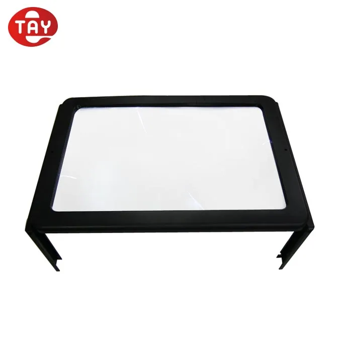 lighted magnified standing desk lamp foldable