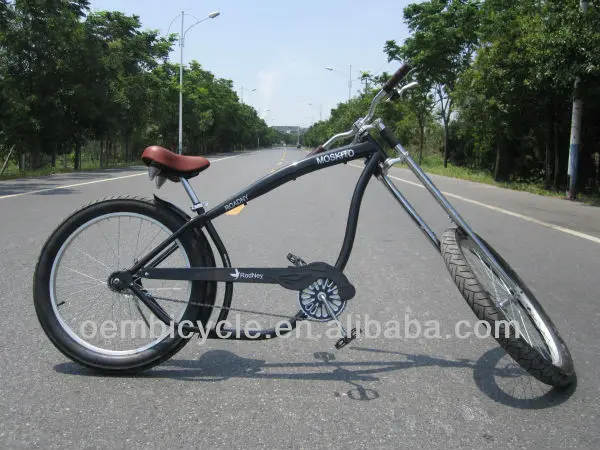 カラフルなフレームの大人のチョッパー自転車ビーチクルーザーバイクと