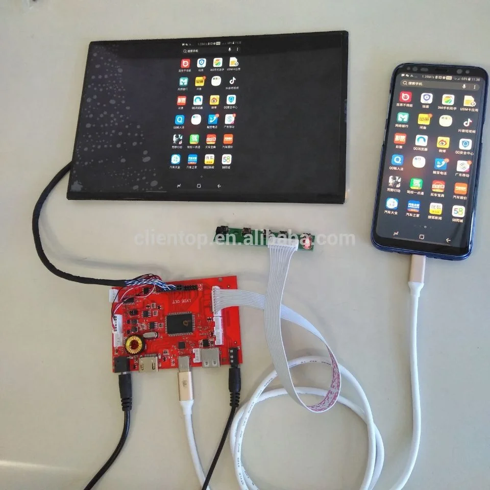 FHD AV USB Type C interface phone sync display  lcd controller board