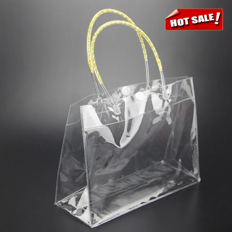 clear plastic shopping bolsas