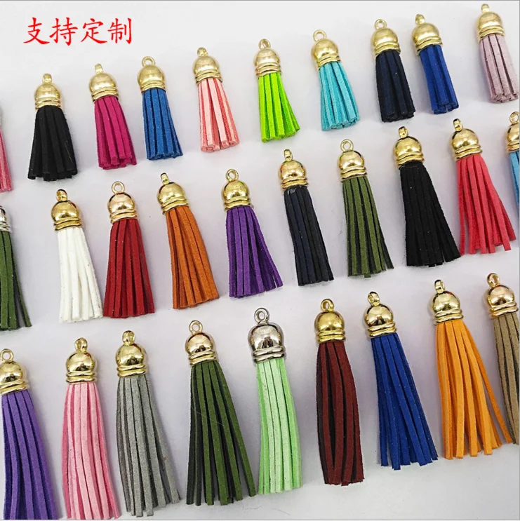 
 Ювелирные изделия Yongze, оптовая продажа, высокое качество, замша, Южная Корея, бархат, декоративные кисточки, ключи, бахрома, Кожаные Кисточки  