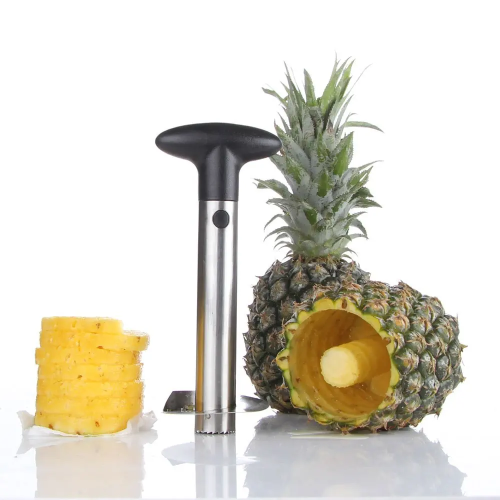 Pineapple Slicer Cutter Peeler Stainless Steel Fruit Gadget Kitchen Tools Easy 