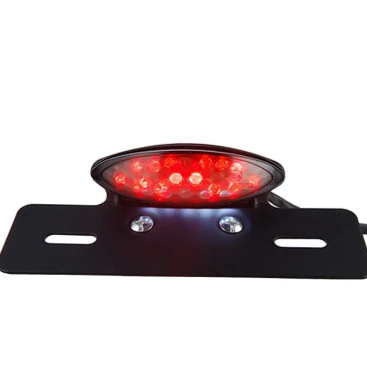 LED Motorcycle Tail Brake Stop License Plate Light Premium Lighting System Taillight Brake Light