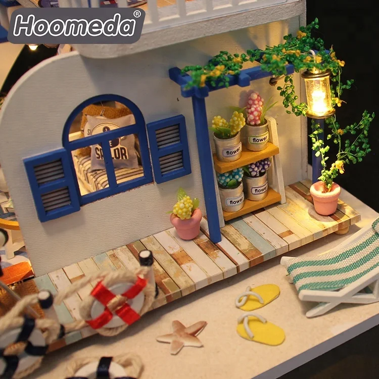 Миниатюрный Кукольный домик «сделай сам» с мебелью, низкий минимальный заказ