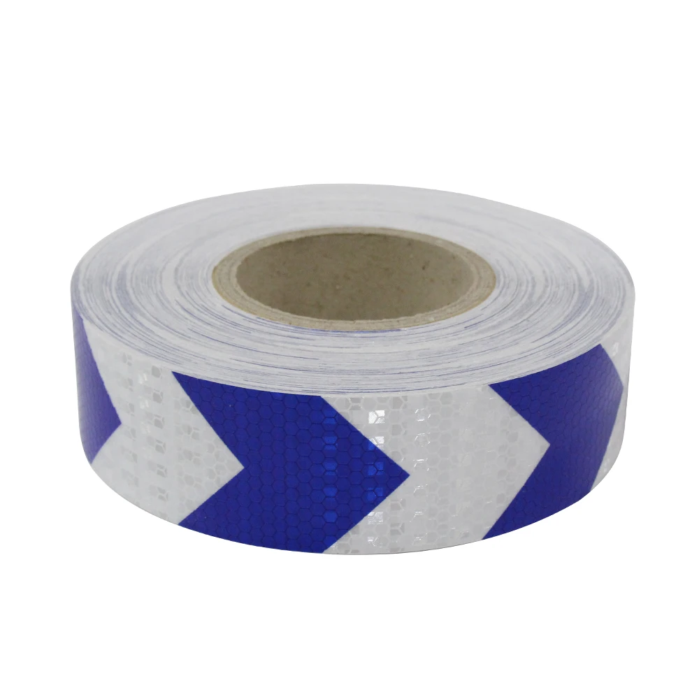 Blue white color Wholesale Arrow Reflective Sticker Tape for Dubai Market