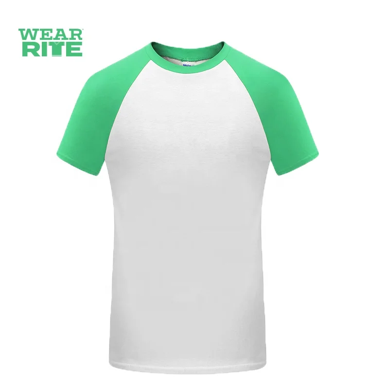 Double Needle Bottom Hems Raglan t Shirt