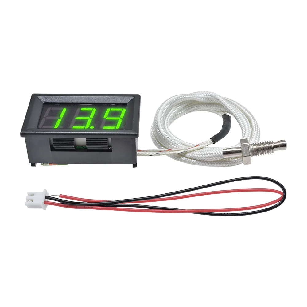 Digital 12V Thermometer Temperature Meter K-type M6 Thermocouple Tester 