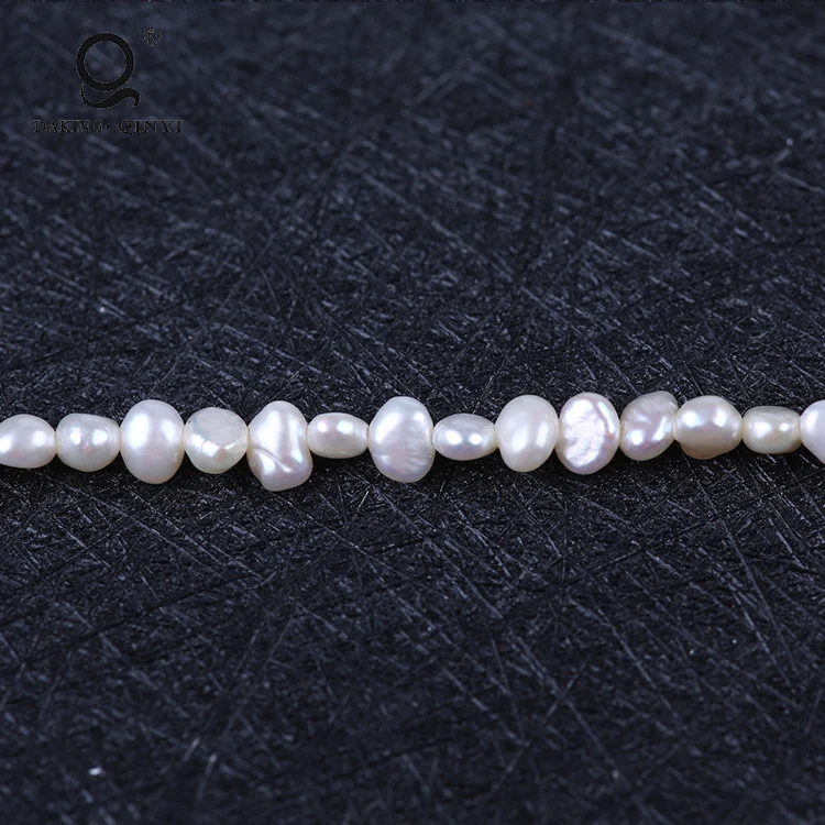 Perle Barocche Irregolari 10 Mm Imitazione Perla D'acqua Dolce - Bianco - Foto 5