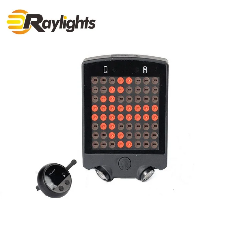 Signal Indicator Light Bike Bicycle LED Turn Tail Rear Wireless Remote Laser 