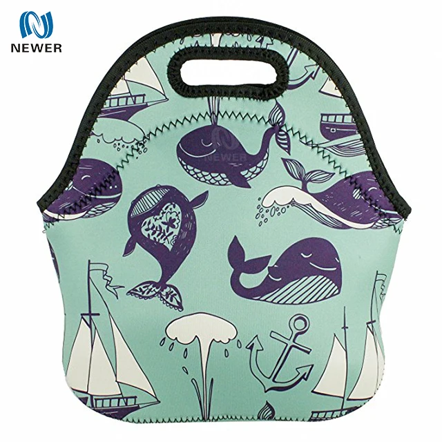 Оптовая продажа, Высококачественная водонепроницаемая изолированная неопреновая сумка-тоут для ланча с ручкой