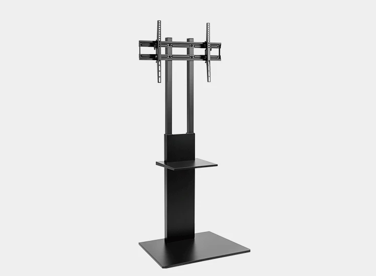 Modern Slim Height Adjustable Tv Floor Stand With Equipment Shelf Buy Tv Floor Stand,Tv Stand