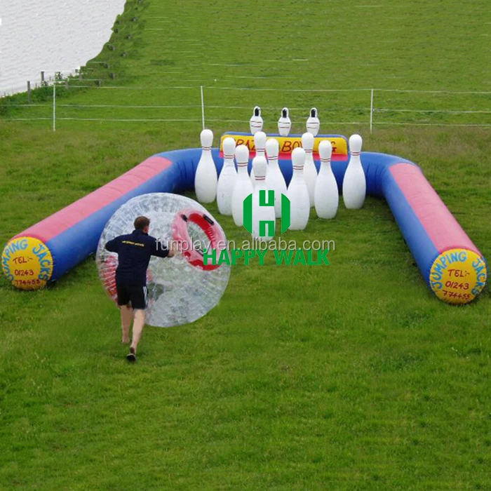 
HI высококачественный надувной набор для боулинга, гигантские надувные шпильки для боулинга 