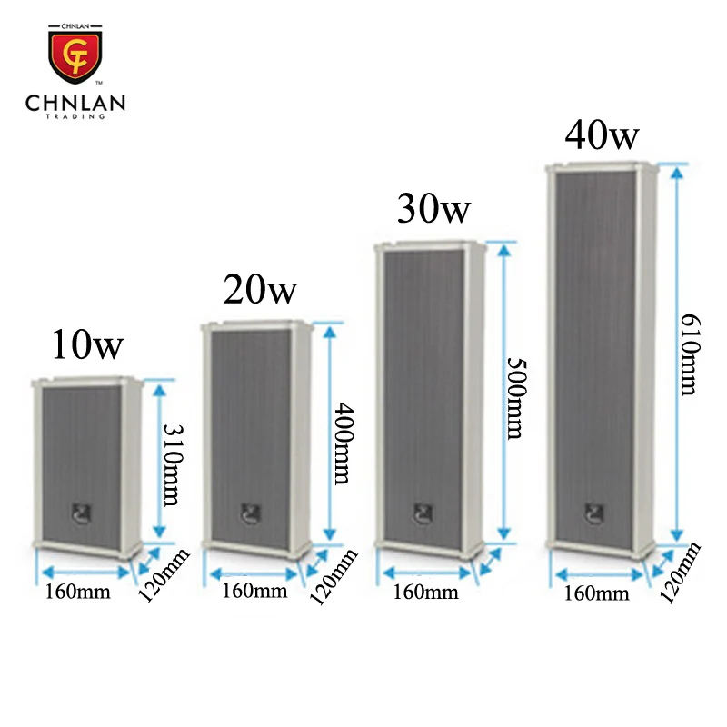 CTRLPA Public Address PA Sound System Waterproof Column Speaker for Outdoor