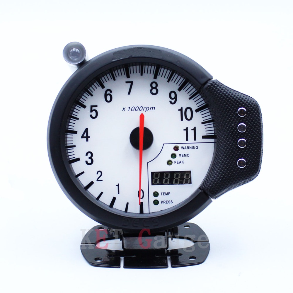 Auto Car 4.7" Tachometer Water Temp Oil Pressure Apexi 3-in-1 Tacho Meter Auto Gauge