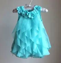2016 Baby Girls Summer Dress Infant Romper Dresses Toddler Girls Birthday Party Dresses Jumpsuits New Style Baby Clothing 4Color