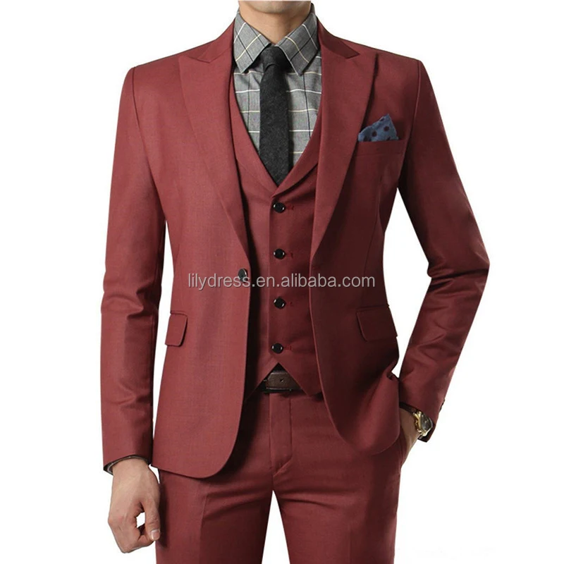 Traje De Boda De Color Vino Tinto Para Hombre,Trajes De Boda Personalizados Con Pantalones,Esmoquin Para Novio,Chal Con Solapa Negra,Botón Pantalones,Chaleco Corbata) - Buy Formal Pantalón Para Bodas,Boda Mejor Hombre Trajes,Boda