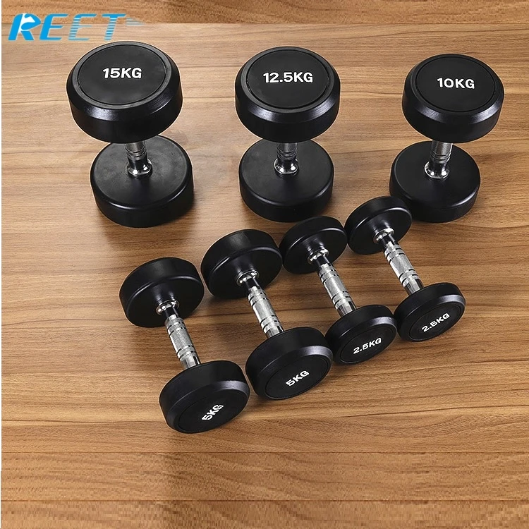 
 Хорошее качество, набор гантелей с покрытием для тренажерного зала  