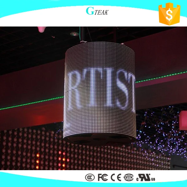 Customized Round Column Large Flexible Curve Led Display Screen
