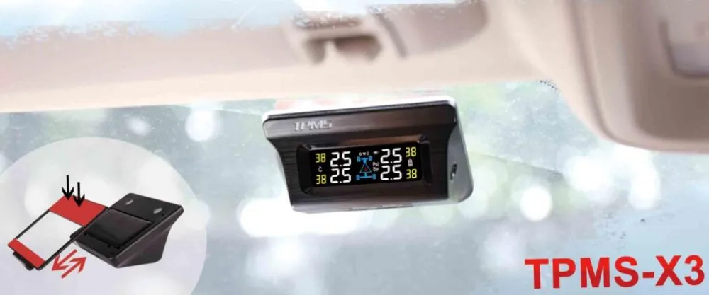 SPY Vehicle Tire Pressure Monitoring System With Japanese Battery Car TPMS