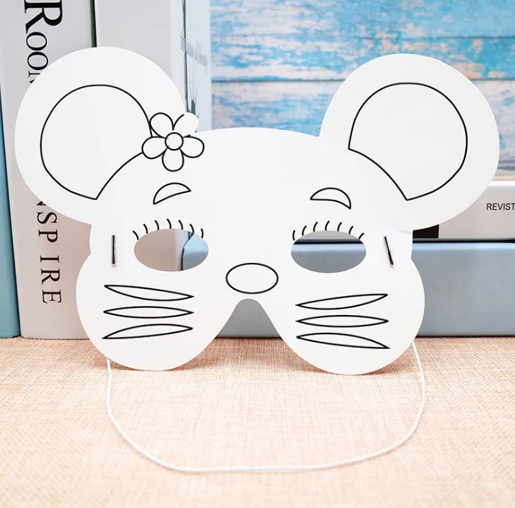 Hifot DIY Princesse Masque Enfant, Masques Princesse à Colorier Pour