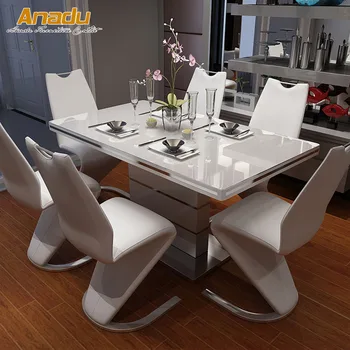 modern style wooden painted nesting dinning tables LCZ01