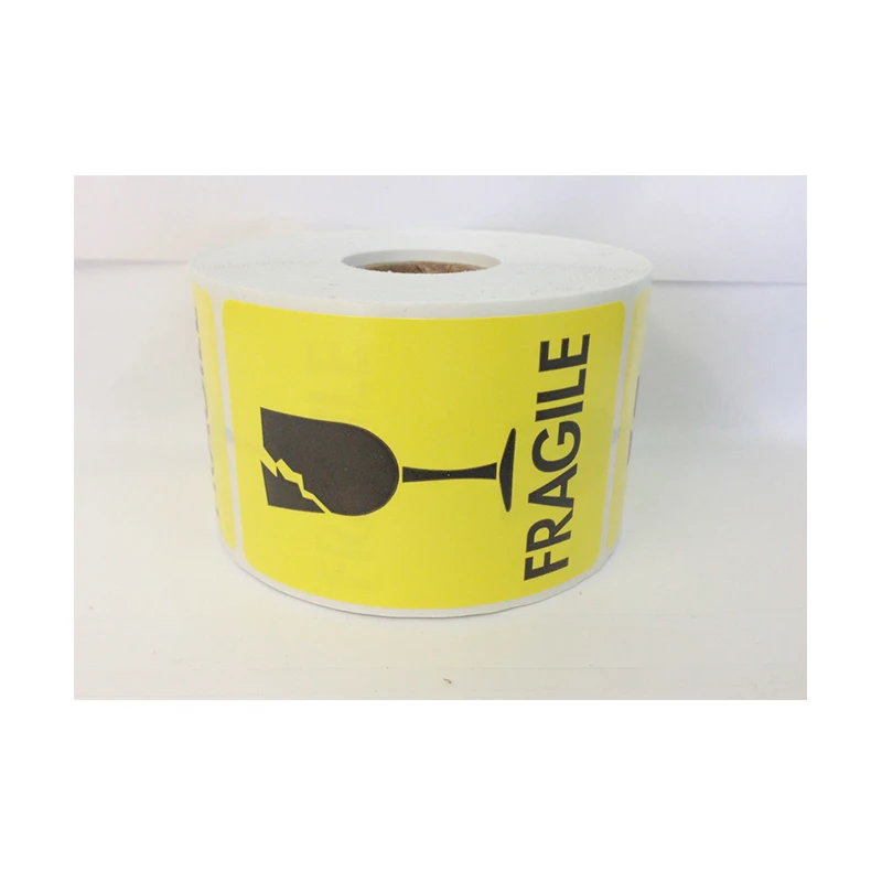 2"x3", 1000 Labels Details about   Yellow Fragile Broken Glass Shipping Warning Stickers
