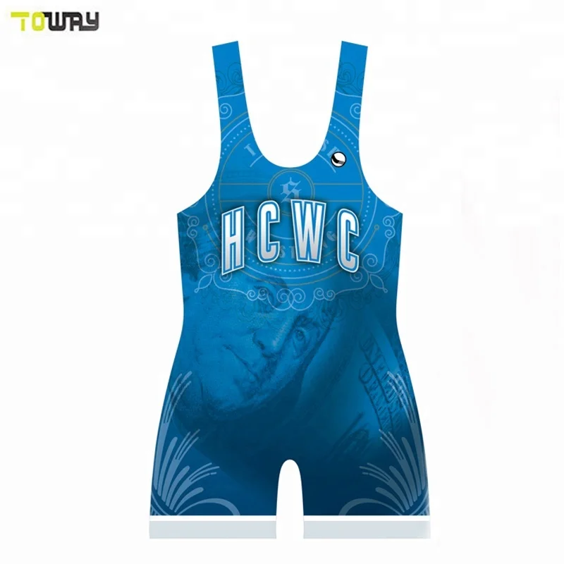 Mens Cheap Sublimated Wrestling Singlet