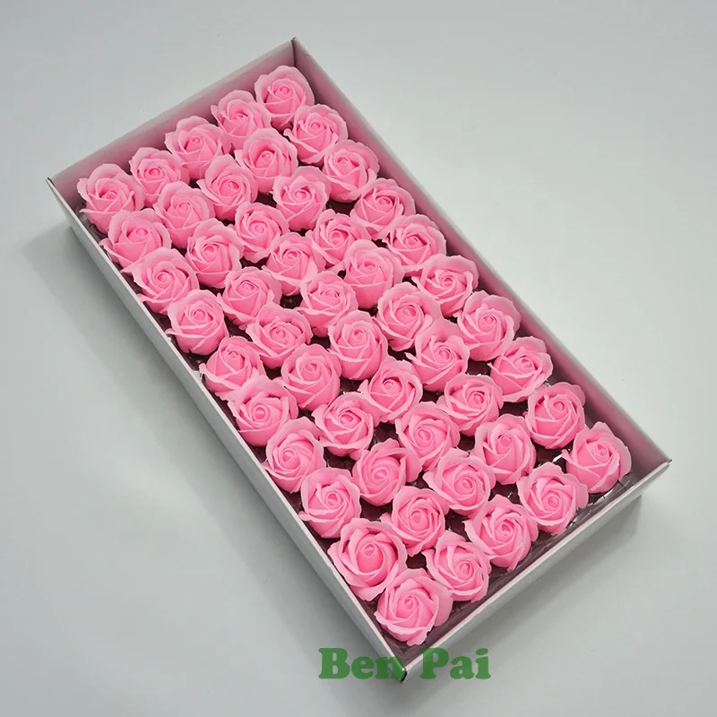 Artificial Three-layer New Luminous Soap Rose Flower Head