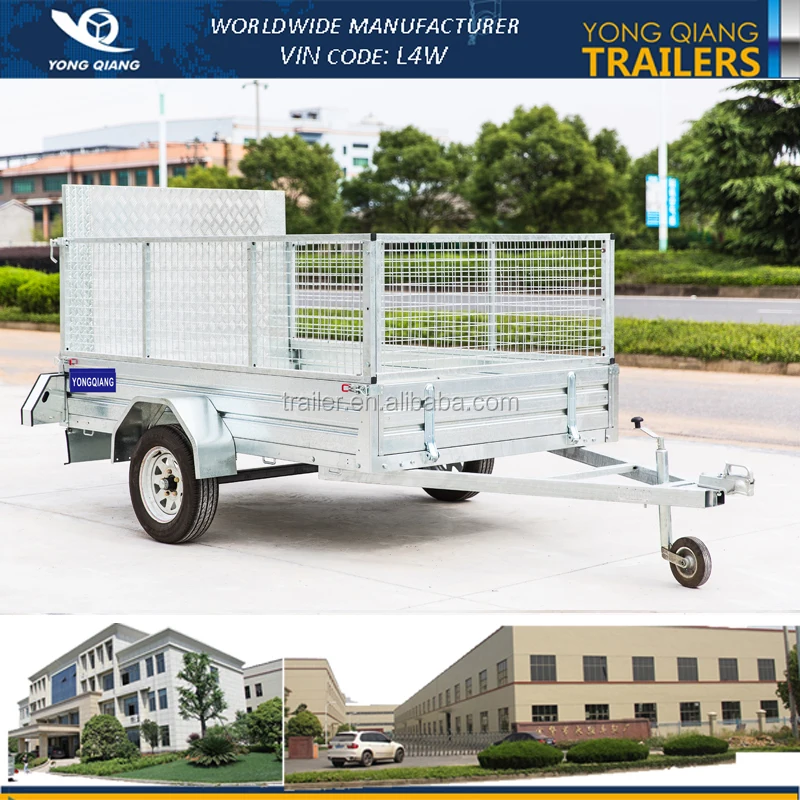 8x5 4x6 5x7 3x5 4x7 Aluminium Ramp Cage Box Utility ATV Trailer