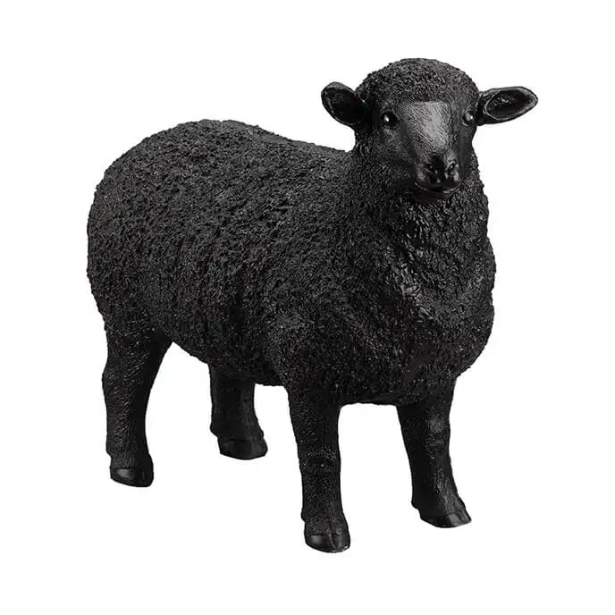 Factory Outlet Animal Sculpture Life Size Colorful Resin Sheep Statue for Garden
