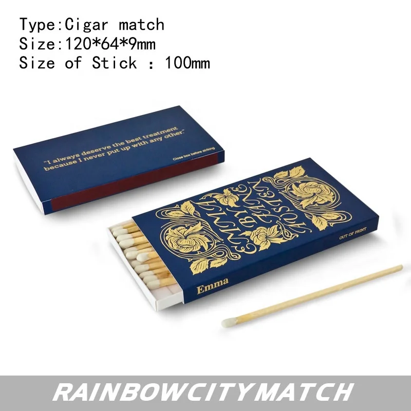 Деревянные безопасные Ароматические спички с зеленым наконечником