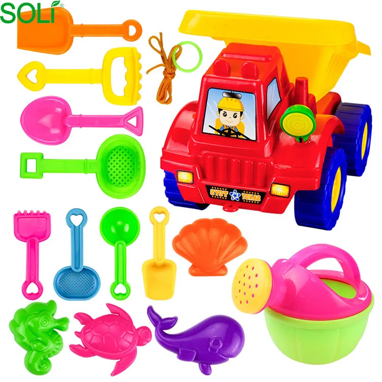 Игрушки для пляжа, игрушечный песок, набор из 14 предметов, большая лопатка для песка, инструмент для лопаток