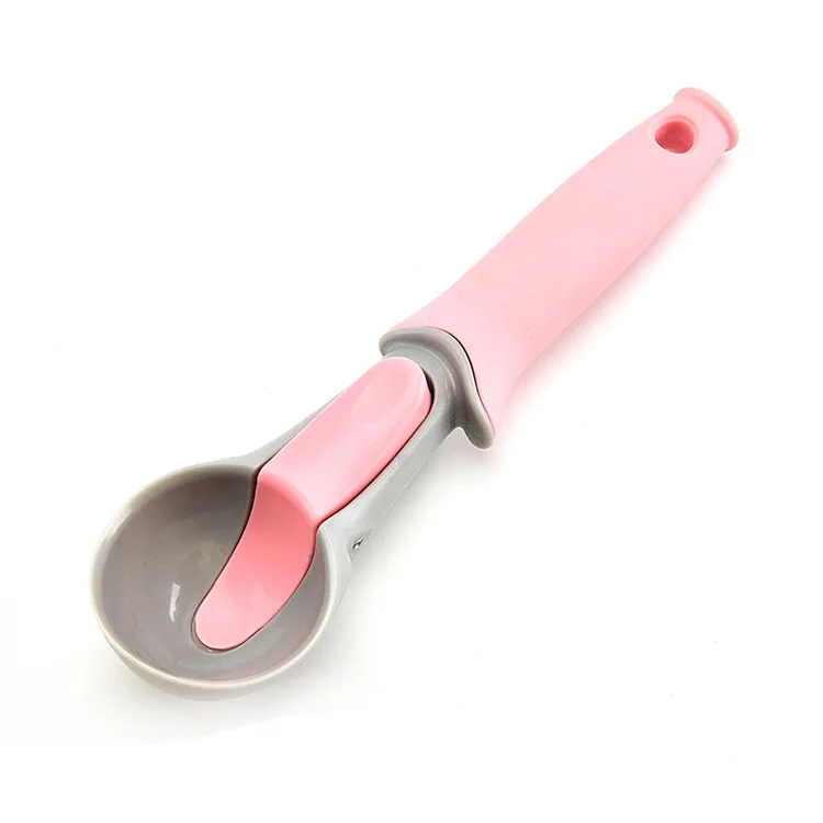 Plastic Ice Cream Spoon Fruit Dig Bombable Handle Digging Ball Ice Cream Scoop