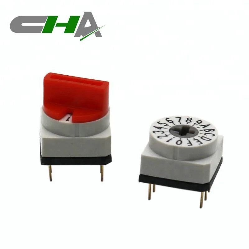 High Quality Rotary Dip Switch 16 Position Pcb Waterproof Rotary Dip