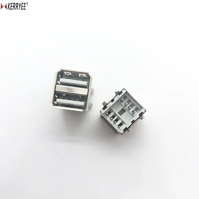 Double Stack 2 Usb Port Female USB 2.0 Connector