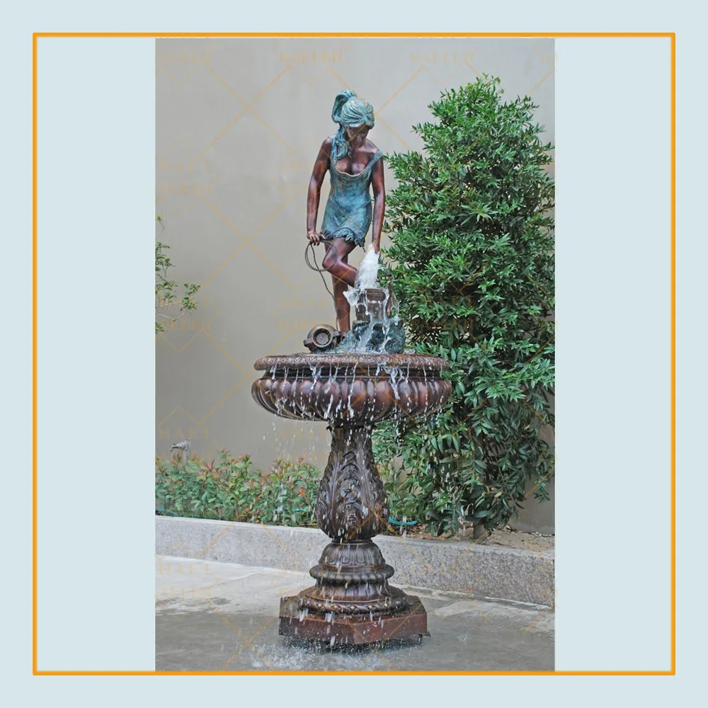 High Quality Custom European Style Garden Ornament Three Tiers Bronze Water Fountain