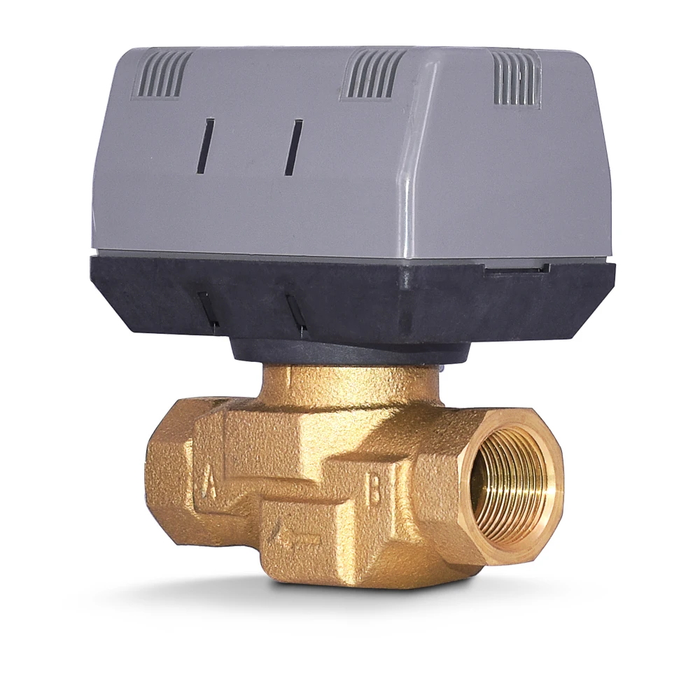 3 Wire 3 Way Motorized Valve for Fan Coil Units HVAC System