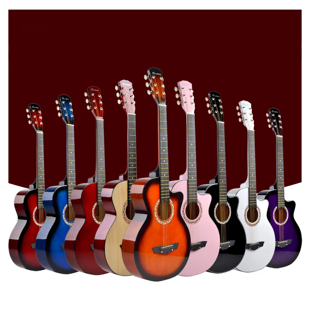 cheap pink guitar